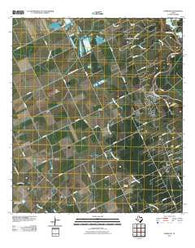 Garwood Texas Historical topographic map, 1:24000 scale, 7.5 X 7.5 Minute, Year 2010