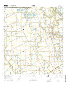 Garwood Texas Current topographic map, 1:24000 scale, 7.5 X 7.5 Minute, Year 2016
