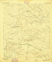 Gatesville Texas Historical topographic map, 1:125000 scale, 30 X 30 Minute, Year 1894