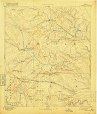 Gatesville Texas Historical topographic map, 1:125000 scale, 30 X 30 Minute, Year 1894