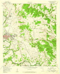 Gatesville East Texas Historical topographic map, 1:24000 scale, 7.5 X 7.5 Minute, Year 1957
