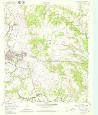 Gatesville East Texas Historical topographic map, 1:24000 scale, 7.5 X 7.5 Minute, Year 1957