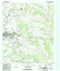Gatesville East Texas Historical topographic map, 1:24000 scale, 7.5 X 7.5 Minute, Year 1994