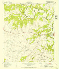 Gatesville West Texas Historical topographic map, 1:24000 scale, 7.5 X 7.5 Minute, Year 1947