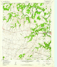 Gatesville West Texas Historical topographic map, 1:24000 scale, 7.5 X 7.5 Minute, Year 1957