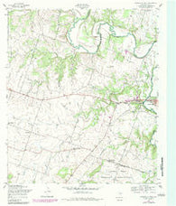 Gatesville West Texas Historical topographic map, 1:24000 scale, 7.5 X 7.5 Minute, Year 1954