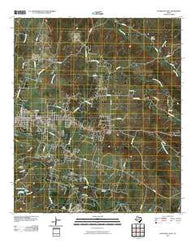 Gatesville East Texas Historical topographic map, 1:24000 scale, 7.5 X 7.5 Minute, Year 2010