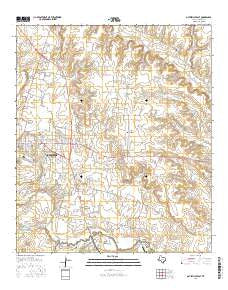 Gatesville East Texas Current topographic map, 1:24000 scale, 7.5 X 7.5 Minute, Year 2016