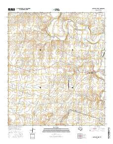 Gatesville West Texas Current topographic map, 1:24000 scale, 7.5 X 7.5 Minute, Year 2016