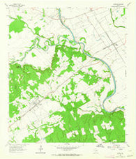 Gause Texas Historical topographic map, 1:24000 scale, 7.5 X 7.5 Minute, Year 1962