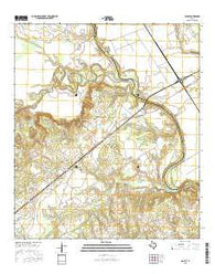 Gause Texas Current topographic map, 1:24000 scale, 7.5 X 7.5 Minute, Year 2016