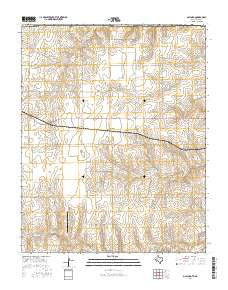 Gaylord Texas Current topographic map, 1:24000 scale, 7.5 X 7.5 Minute, Year 2016