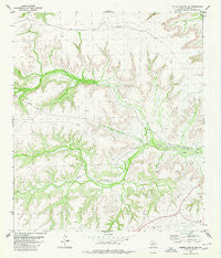 Geddis Canyon NW Texas Historical topographic map, 1:24000 scale, 7.5 X 7.5 Minute, Year 1980