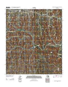 Geddis Canyon East Texas Historical topographic map, 1:24000 scale, 7.5 X 7.5 Minute, Year 2012