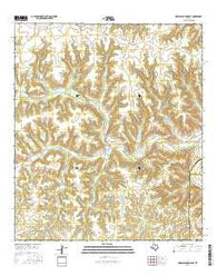 Geddis Canyon East Texas Current topographic map, 1:24000 scale, 7.5 X 7.5 Minute, Year 2016