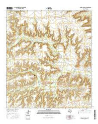 Geddis Canyon NW Texas Current topographic map, 1:24000 scale, 7.5 X 7.5 Minute, Year 2016