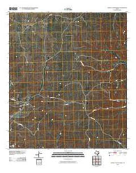 Geddis Canyon West Texas Historical topographic map, 1:24000 scale, 7.5 X 7.5 Minute, Year 2010