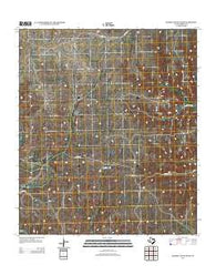 Geddis Canyon West Texas Historical topographic map, 1:24000 scale, 7.5 X 7.5 Minute, Year 2012