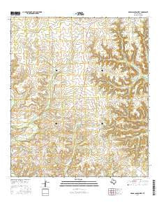 Geddis Canyon West Texas Current topographic map, 1:24000 scale, 7.5 X 7.5 Minute, Year 2016