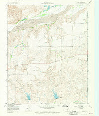 Gem Texas Historical topographic map, 1:24000 scale, 7.5 X 7.5 Minute, Year 1967