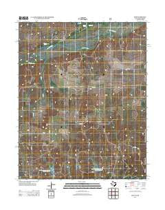 Gem Texas Historical topographic map, 1:24000 scale, 7.5 X 7.5 Minute, Year 2012