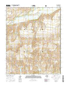 Gem Texas Current topographic map, 1:24000 scale, 7.5 X 7.5 Minute, Year 2016