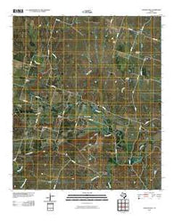 Gentrys Mill Texas Historical topographic map, 1:24000 scale, 7.5 X 7.5 Minute, Year 2010