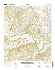 Gentrys Mill Texas Current topographic map, 1:24000 scale, 7.5 X 7.5 Minute, Year 2016