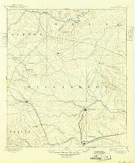 Georgetown Texas Historical topographic map, 1:125000 scale, 30 X 30 Minute, Year 1893