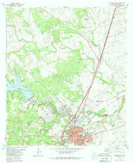 Georgetown Texas Historical topographic map, 1:24000 scale, 7.5 X 7.5 Minute, Year 1982