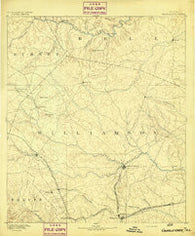 Georgetown Texas Historical topographic map, 1:125000 scale, 30 X 30 Minute, Year 1893