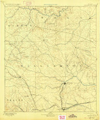 Georgetown Texas Historical topographic map, 1:125000 scale, 30 X 30 Minute, Year 1893