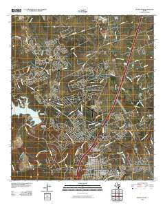 Georgetown Texas Historical topographic map, 1:24000 scale, 7.5 X 7.5 Minute, Year 2010