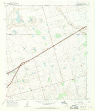 Germania Texas Historical topographic map, 1:24000 scale, 7.5 X 7.5 Minute, Year 1966