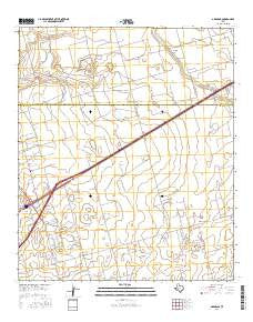 Germania Texas Current topographic map, 1:24000 scale, 7.5 X 7.5 Minute, Year 2016