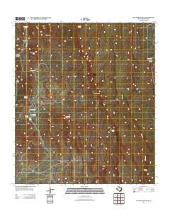 Gettysburg Peak Texas Historical topographic map, 1:24000 scale, 7.5 X 7.5 Minute, Year 2012