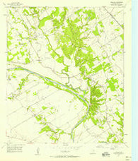 Gholson Texas Historical topographic map, 1:24000 scale, 7.5 X 7.5 Minute, Year 1957