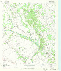 Gholson Texas Historical topographic map, 1:24000 scale, 7.5 X 7.5 Minute, Year 1957