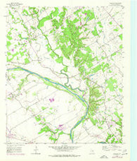 Gholson Texas Historical topographic map, 1:24000 scale, 7.5 X 7.5 Minute, Year 1957