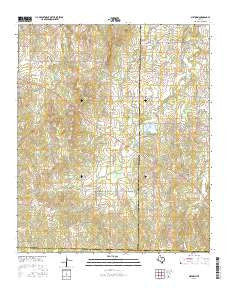 Gibtown Texas Current topographic map, 1:24000 scale, 7.5 X 7.5 Minute, Year 2016