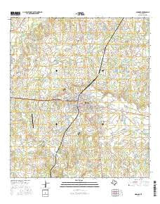 Giddings Texas Current topographic map, 1:24000 scale, 7.5 X 7.5 Minute, Year 2016