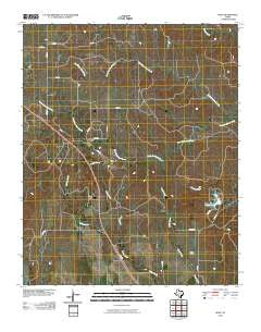 Giles Texas Historical topographic map, 1:24000 scale, 7.5 X 7.5 Minute, Year 2010