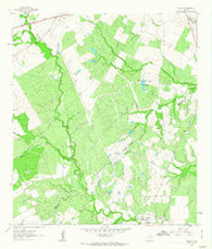 Gillett Texas Historical topographic map, 1:24000 scale, 7.5 X 7.5 Minute, Year 1961