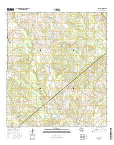 Gillett Texas Current topographic map, 1:24000 scale, 7.5 X 7.5 Minute, Year 2016