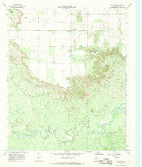 Gilliland Texas Historical topographic map, 1:24000 scale, 7.5 X 7.5 Minute, Year 1966