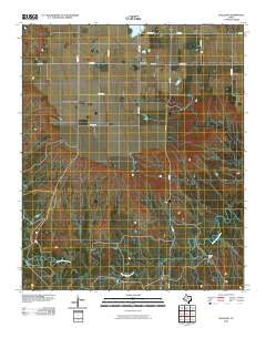 Gilliland Texas Historical topographic map, 1:24000 scale, 7.5 X 7.5 Minute, Year 2010