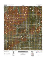 Gilliland Peak Texas Historical topographic map, 1:24000 scale, 7.5 X 7.5 Minute, Year 2012