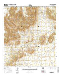 Gilliland Peak Texas Current topographic map, 1:24000 scale, 7.5 X 7.5 Minute, Year 2016