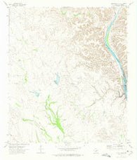 Gillis Ranch Texas Historical topographic map, 1:24000 scale, 7.5 X 7.5 Minute, Year 1972