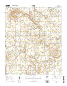 Ginsite Texas Current topographic map, 1:24000 scale, 7.5 X 7.5 Minute, Year 2016